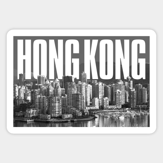 Hong Kong Cityscape Magnet by PLAYDIGITAL2020